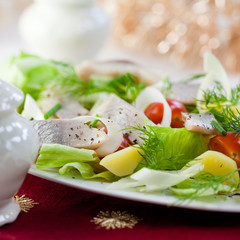 Herring salad for Christmas