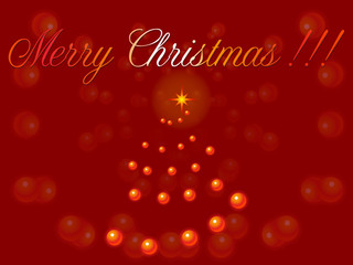 marry christmas tree, vector