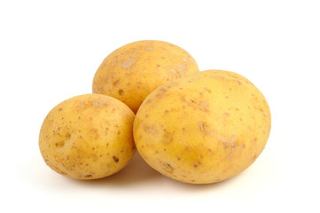 Rohe Speisekartoffel mit schale