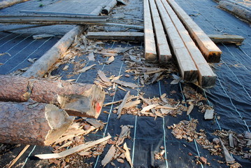 traditionelle Holz Bearbeitung