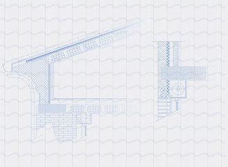 roof architectural detail, vector