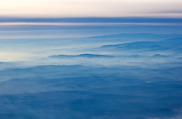 Obraz premium aerial view of the Alps
