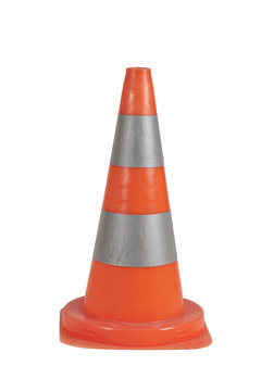 Orange Cone Isolated