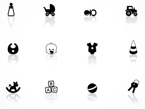 Babies icons set
