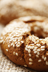 fresh wholegrain bread