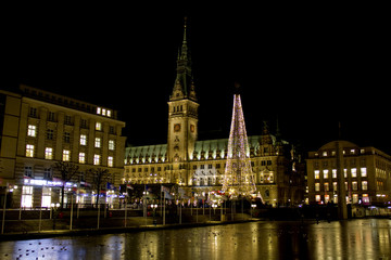 Fototapeta na wymiar Weihnachtliches Hamburg