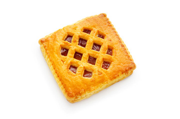 Tasty cookies isolated on the white background