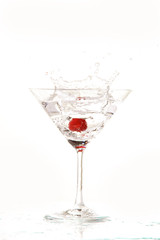 Cocktail glas Splash Himbeere