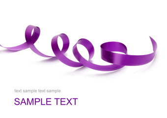 violet silk ribbon
