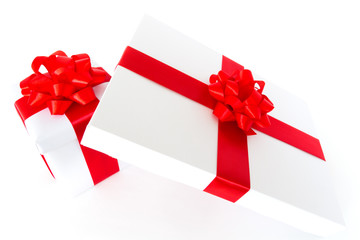 gift boxes isolated on the white background