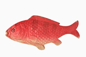 Christmas-tree toy. Red fish.