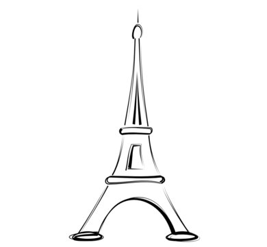 tour Eiffel main lev&eacute;e