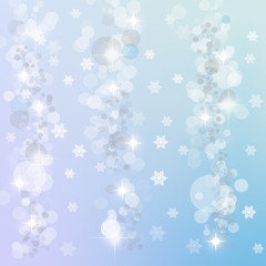 Winter lights background