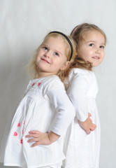 Two happy little girls