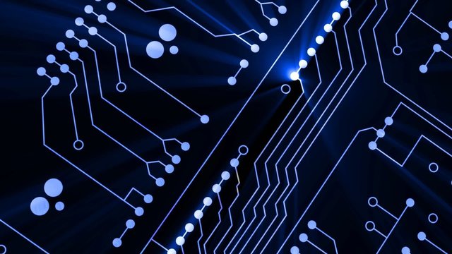 Digital printed circuit with shine effect - loop