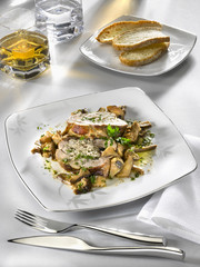 gigot d'agneau aux truffes - leg of lamb with truffles