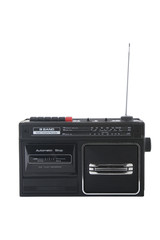 Obraz premium Vintage radio cassette recorder