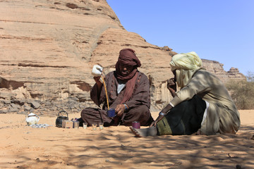 Libye, cérémonie du thé