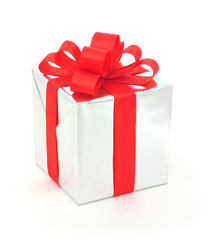 silver gift box