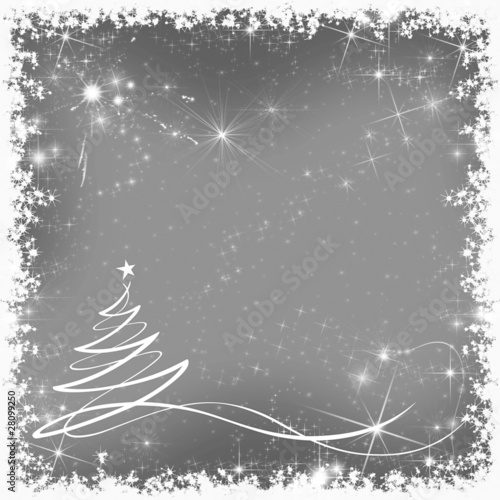 "Weihnachtskarte abstrakter Tannenbaum" Stock photo and royaltyfree