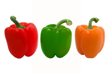Miscellaneous colored peppers