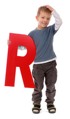 Letter "R" boy