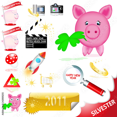 Symbole Silvester Symbole Silvester
