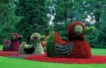 Blumentiere im Kinderland, Insel Mainau, Bodensee, Deutschland