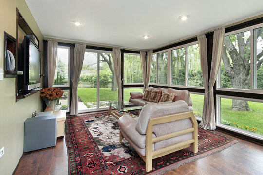 Sunroom With Outside View