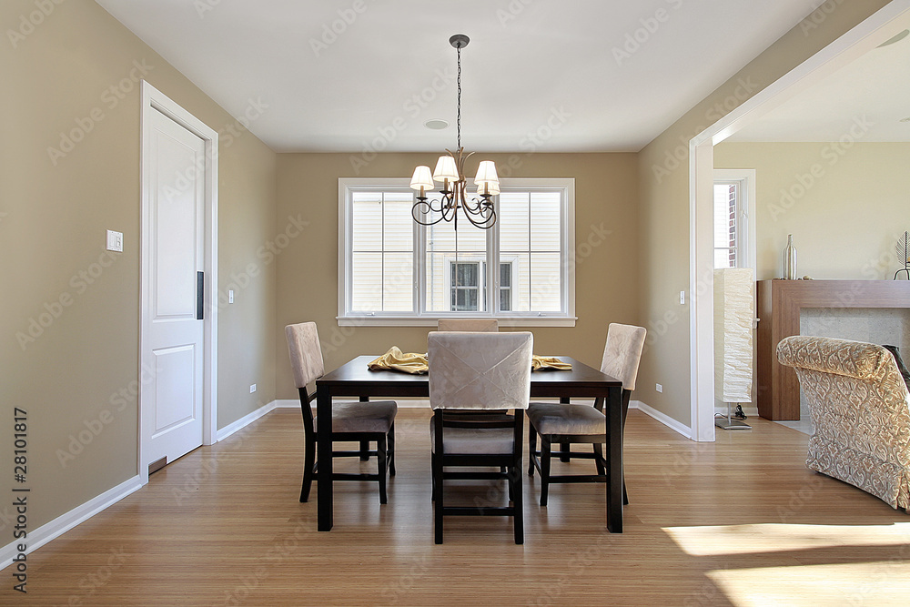 Wall mural Dining room in new construction home