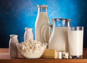 Photo of milk products.