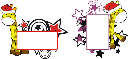 giraffe xmas copyspace3