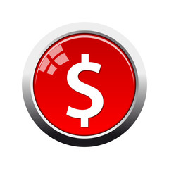 Botón glossy dollar