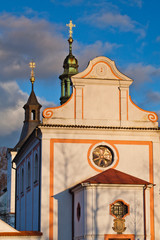 Obraz premium Church in Dobrichovice in Czech Republic
