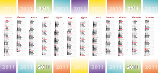 calendario 2011 con santi
