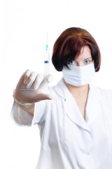 Doctor with a syringe