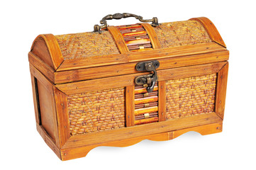 Vintage decorative box with a lock