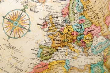 Peel and stick wall murals North Europe Globe Up Close
