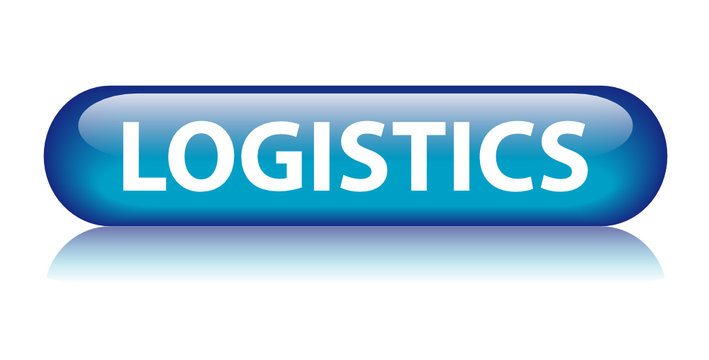 "LOGISTICS" Web Button (supply chain transport delivery express)
