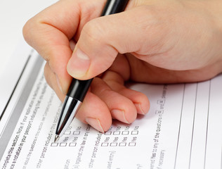 Answering survey