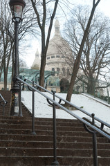 Neige sur Montmartre - Paris