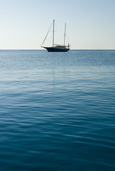 Fototapeta premium A lonely Sailboat