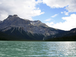 Beautiful Lake Surrounded by the Canadian Rockies