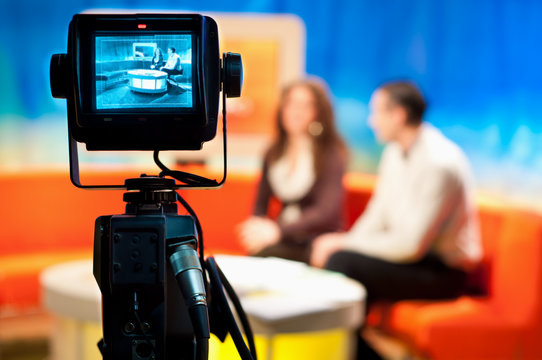 TV studio - Video camera viewfinder