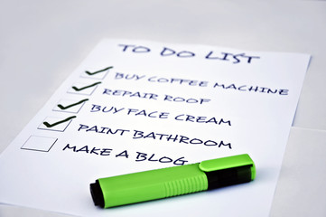 Obraz premium Make a blog