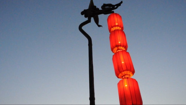 Lantern of xi'an city wall