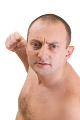 Obraz premium Aggressive man