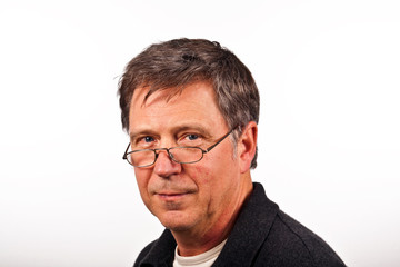 Fototapeta premium smiling man isolated on white background