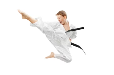 Abwaschbare Fototapete Kampfkunst Kampfsport-Junge
