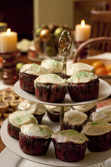 Table full of Holiday Treats